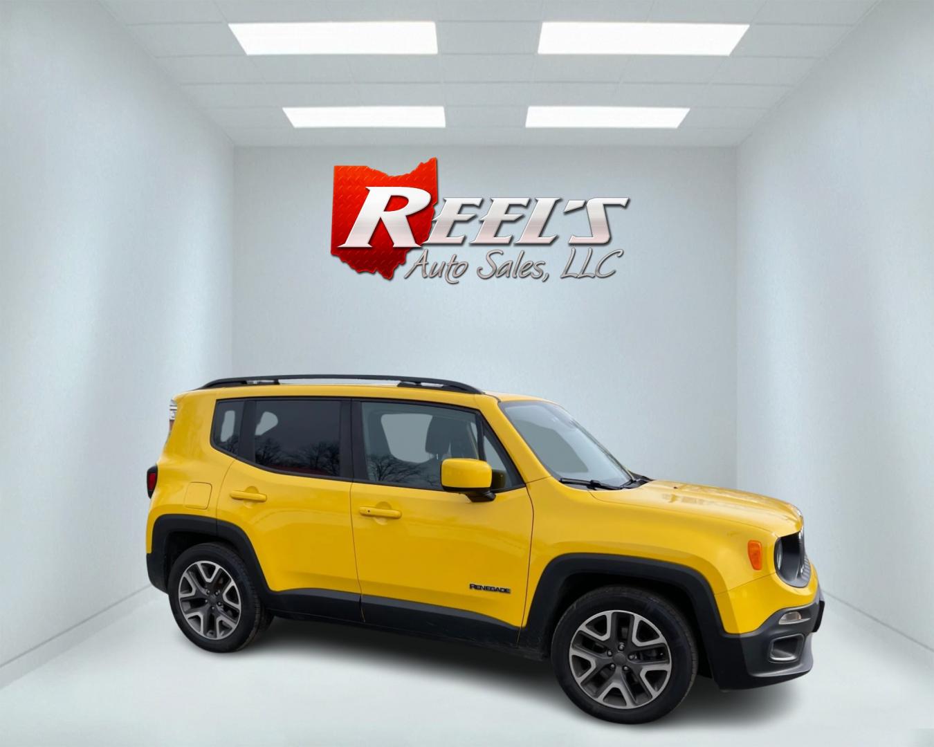 2017 Yellow /Black Jeep Renegade Latitude FWD (ZACCJABBXHP) with an 2.4L I4 DOHC 16V engine, 9-Speed Automatic transmission, located at 11115 Chardon Rd. , Chardon, OH, 44024, (440) 214-9705, 41.580246, -81.241943 - Photo#28